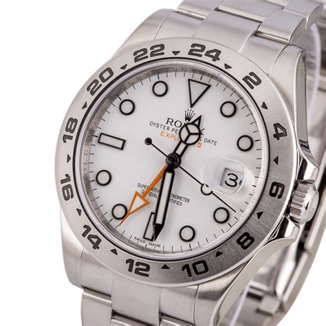 rolex explorer ii 42mm zifferblatt weiss 216570|rolex explorer ii reference.